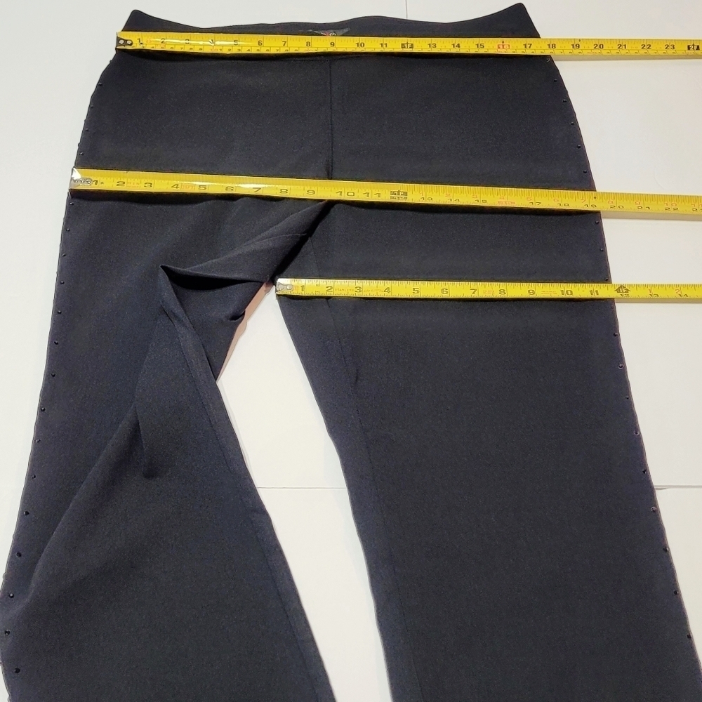 Style & Co. Black Pull on Leggins with Onyx Bling (L) - Picture 9 of 12